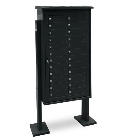 BUZON COMUNITARIO 24 CASILLEROS PUERTAS CIEGAS NEGRO