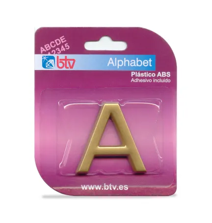 BLISTER LETRA ABS ORO