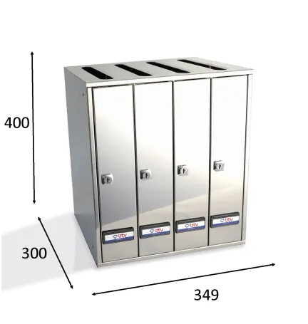 BUZON PRISMA SUPERIOR INOXIDABLE G4 UNICOLOR