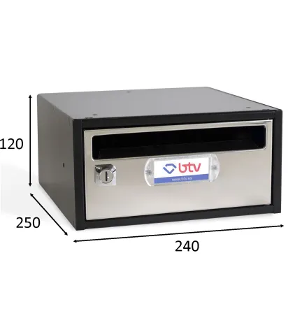 BUZÓN MONCAYO INDIVIDUAL (1 BUZÓN) ACERO INOXIDABLE BRILLO