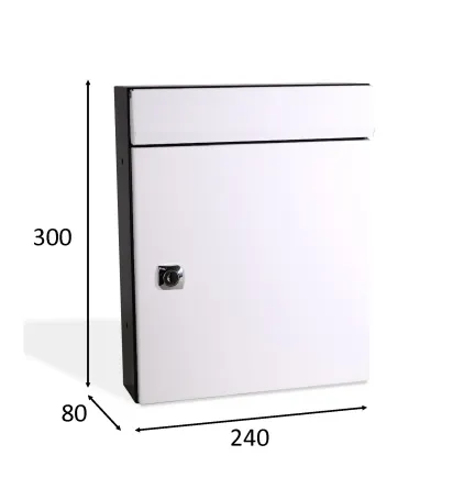 BUZON DUOMO VERTICAL 240X300 Blanco