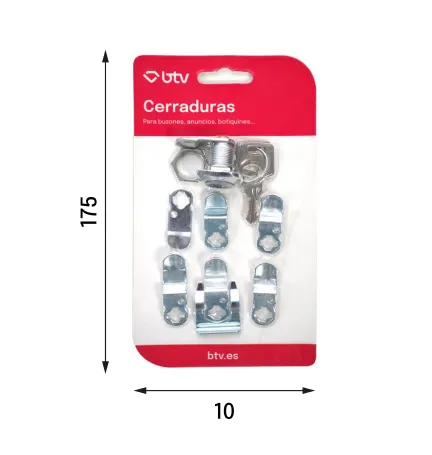 KIT CERRADURA CUADRADA PLATEADO