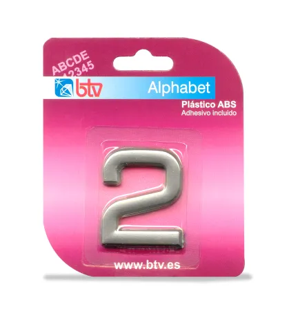 BLISTER NÚMERO ABS PLATA