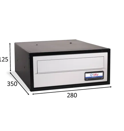 BUZÓN VIENA DOBLE ACCESO PINT. ALUMINIO 280 x 350