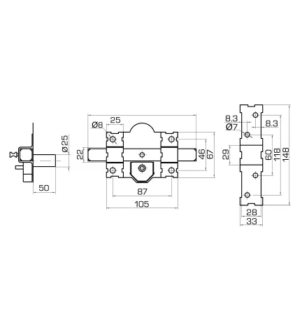 CERROJO CLASSIC DRAGON LT BOX