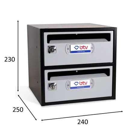 BUZON MONCAYO ACERO INOX Satinado 240x250 G2 BUZON MONCAYO ACERO INOX Satinado 240x250 G2