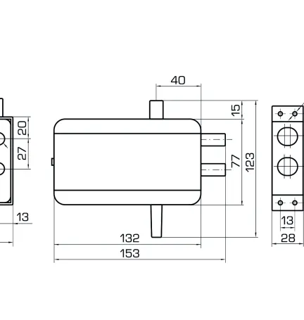 CERRADURA INVISIBLE GUARDIAN CROMADO