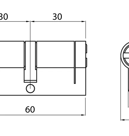 CILINDRO SNAKE PLUS 30/30 NK (5 LLAVES)