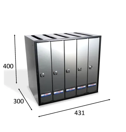 BUZON PRISMA SUPERIOR INOXIDABLE G5