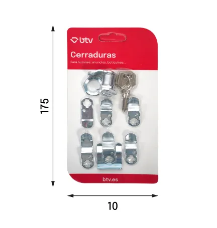KIT CERRADURA Nº 1 CROMO