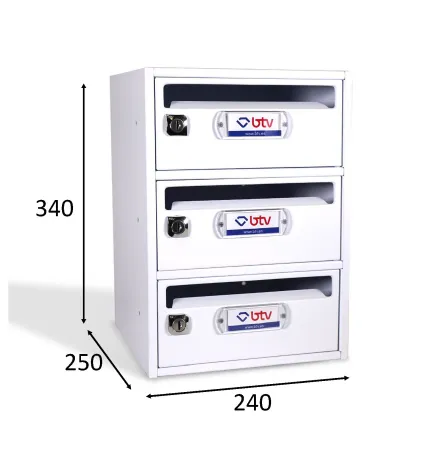 BUZÓN MONCAYO TRIPLE (3 BUZONES) BLANCO