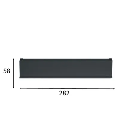 BOCACARTAS DE ALUMINIO ANTRACITA