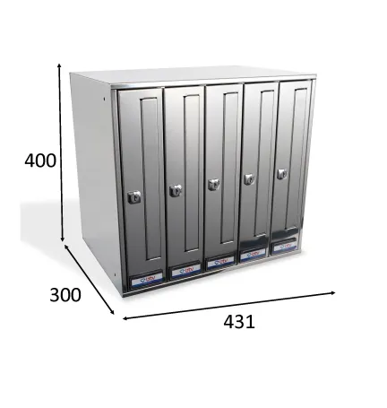 BUZON PRISMA FRONTAL INOXIDABLE G5 UNICOLOR