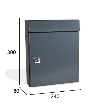 BUZON DUOMO VERTICAL 240X300 Antracita