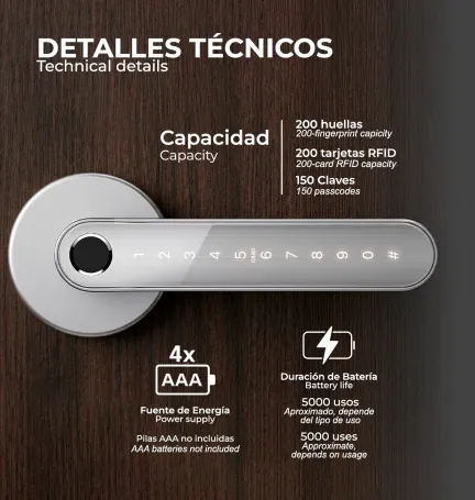 CERRADURA INTELIGENTE ANUBIS BLANCO