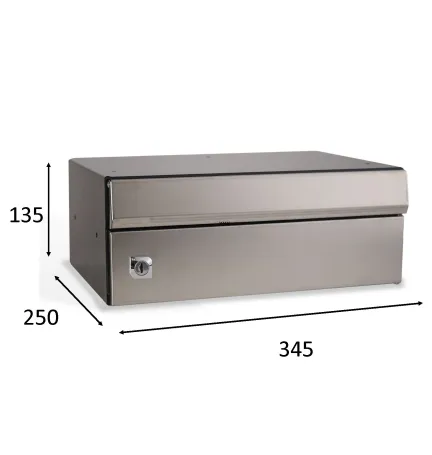 BUZON DUOMO 345X250 INOX SATINADO