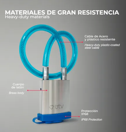 CANDADO THOR 50 CON SIRGA ACERO