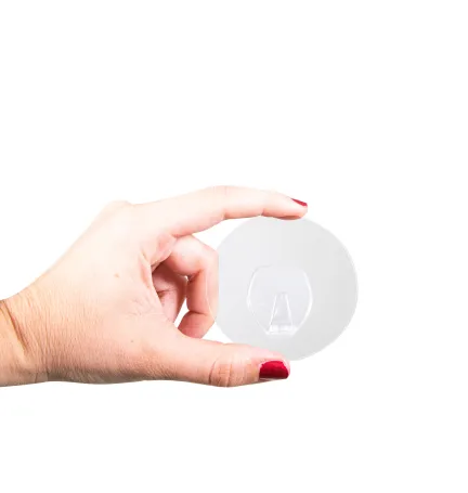 COLGADOR EASY STICK 68 MM TRANSPARENTE