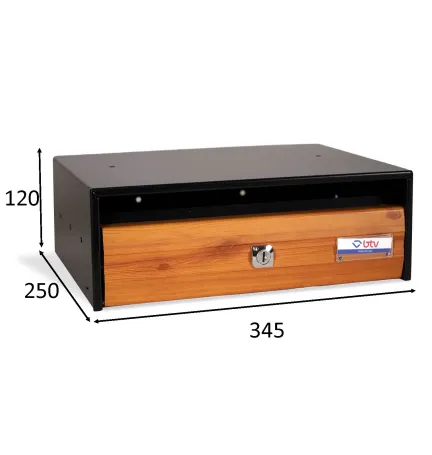 BUZON TROYA 345X250 MADERA OSCURA