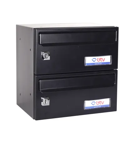 BUZON BARAJAS DOBLE (2 BUZONES) 245x370 NEGRO