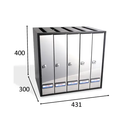 BUZON PRISMA SUPERIOR INOX SATINADO G5 BUZON PRISMA SUPERIOR INOX SATINADO G5