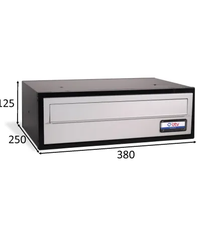 BUZON VIENA DOBLE ACCESO 380 X 250 PINT. ALUMINIO