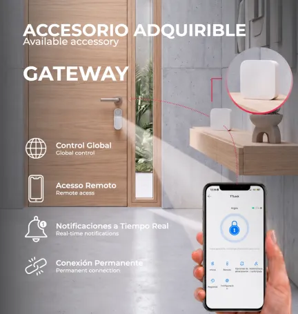CERRADURA INTELIGENTE ARGOS TTLOCK NEGRO