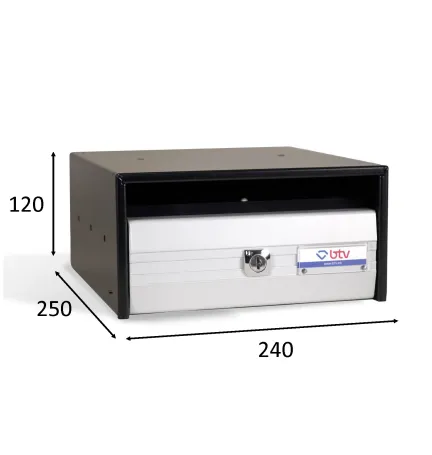 BUZON TROYA 240X250 PLATEADO