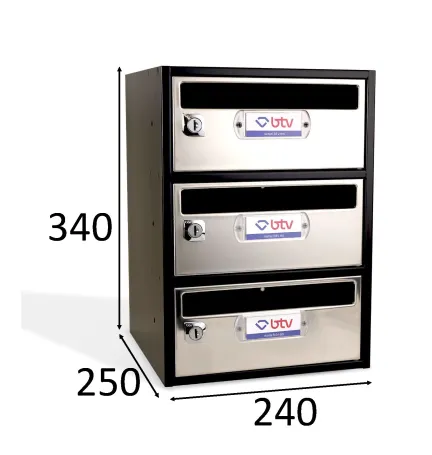 BUZÓN MONCAYO TRIPLE (3 BUZONES) GRIS