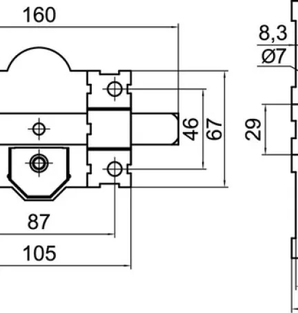 CERROJO CLASSIC 50 CR BLI + CILINDRO 60