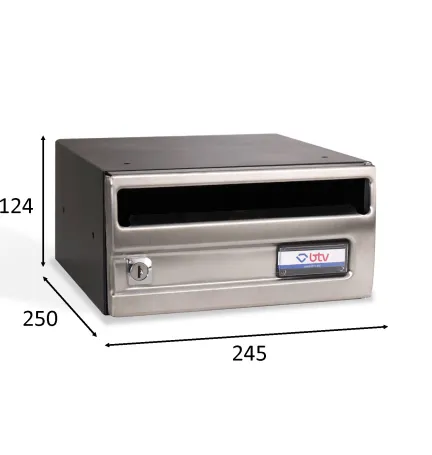 BUZON SILVER INOX SATINADO 245x250 G1