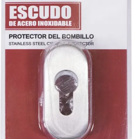 ESCUDO INOX 6 MM ESPESOR OVALADO