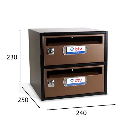 BUZÓN MONCAYO DOBLE (2 BUZONES)BRONCE