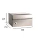 BUZON DUOMO HORIZONTAL 240X250 ACERO INOXIDABLE SATINADO