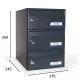 BUZON BARAJAS TRIPLE (3 BUZONES) 245X370 ANTRACITA