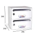 BUZON MERCURIO DOBLE (2 BUZONES) BLANCO
