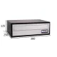 BUZON VIENA DOBLE ACCESO 380 X 250 PINT. ALUMINIO