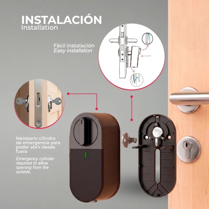 CERRADURA INTELIGENTE ARGOS TTLOCK NEGRO