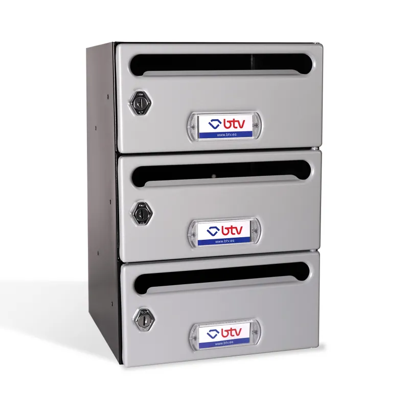 BUZON MERCURIO TRIPLE (3 BUZONES) GRIS