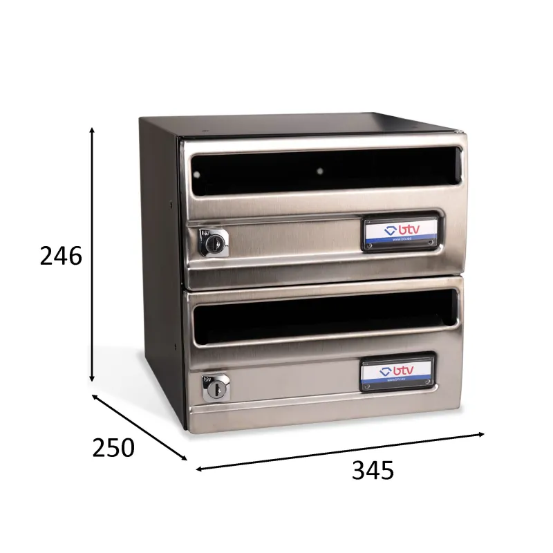 BUZON SILVER INOX SATINADO 245x250 G2