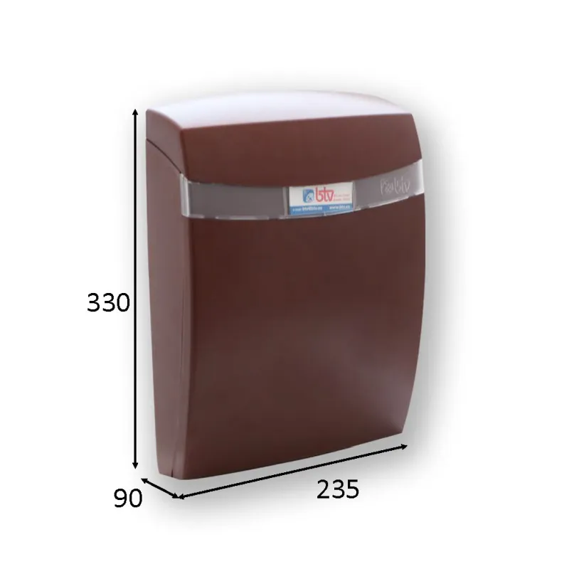 BUZON CORAL ABS MARRON