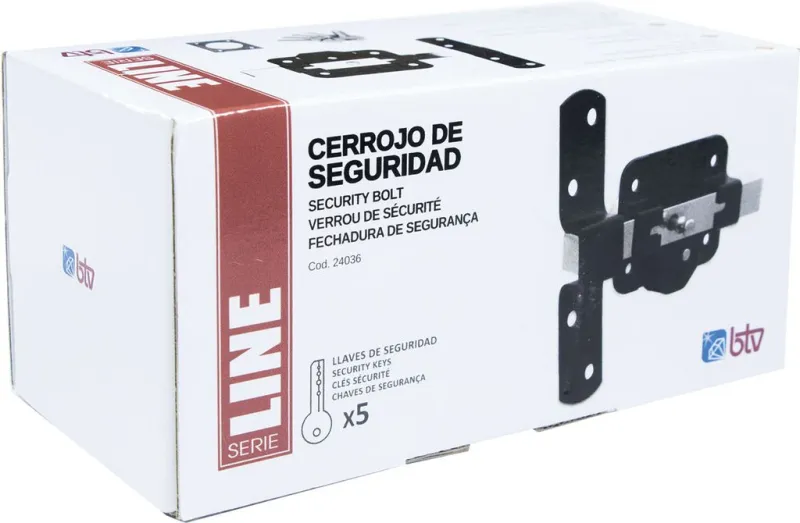 CERROJO LINE NEGRO BOX