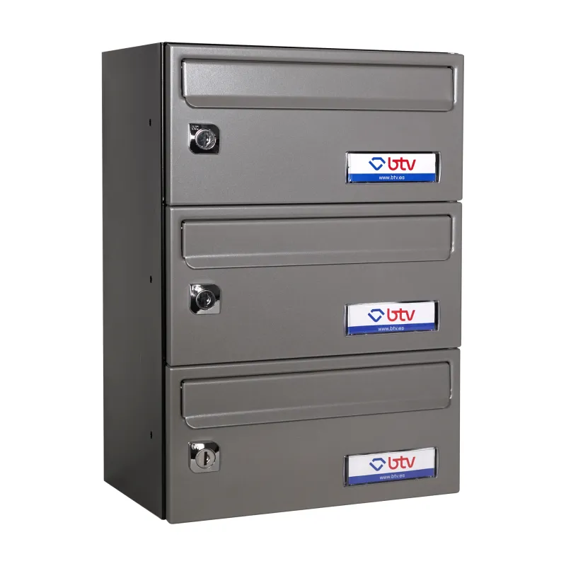 BUZON BARAJAS TRIPLE (3 BUZONES) 245x370 GRIS