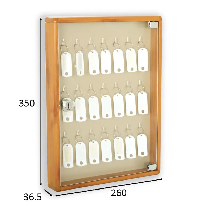 PORTALLAVES DISEÑO V1 ALUM MAD CLA 21 LLAV 260X350