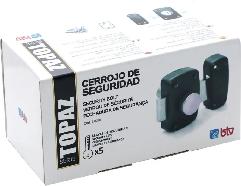 CERROJO TOPAZ NEGRO BOX