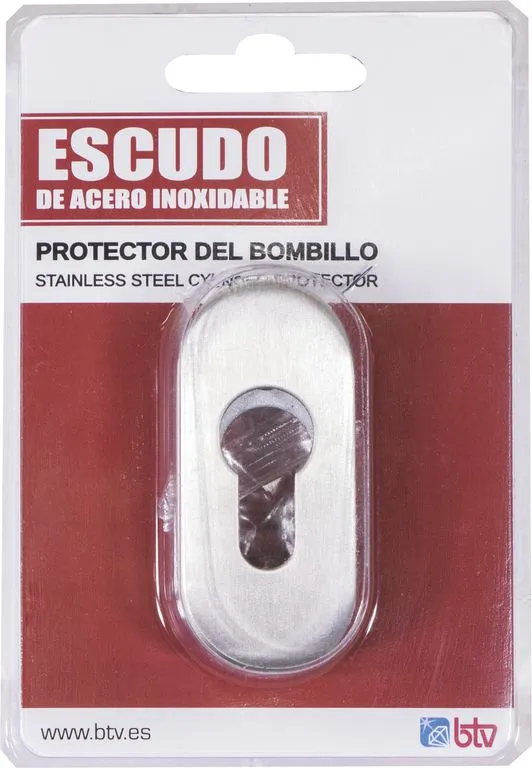 ESCUDO INOX 10 MM ESPESOR OVALADO