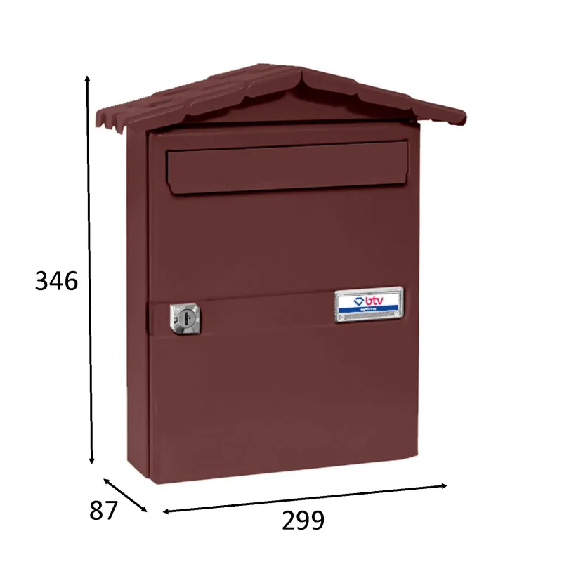 BUZON CHALET MARRÓN