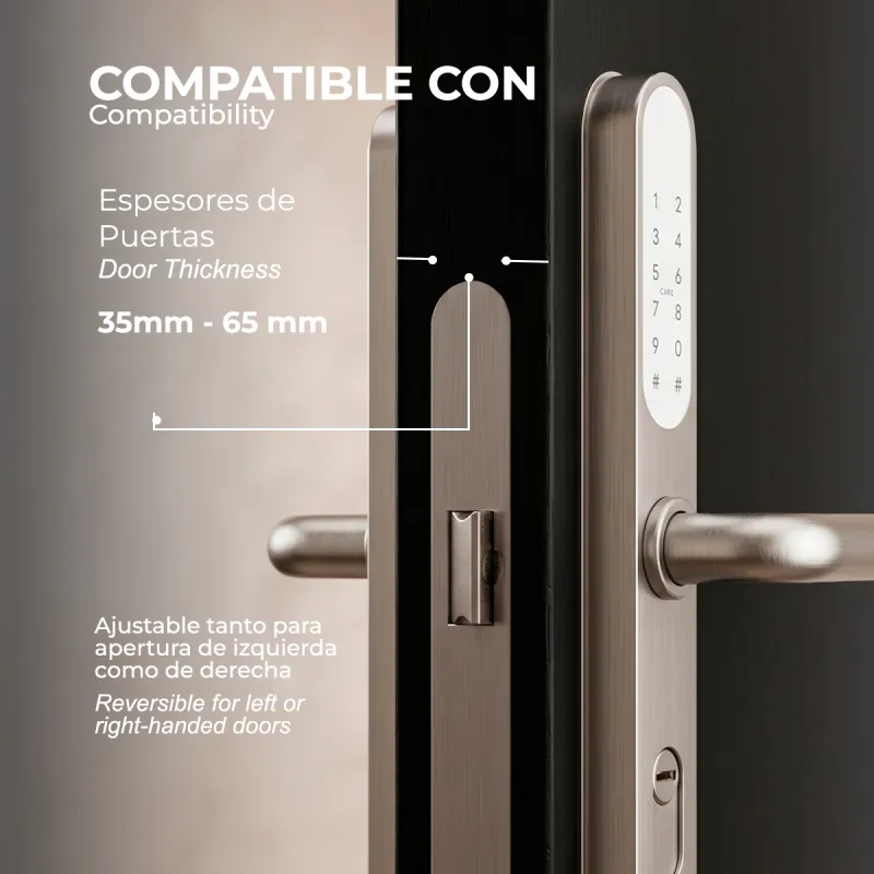 CERRADURA INTELIGENTE ATLAS NEGRO