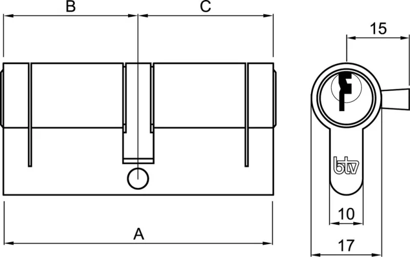 CILINDRO PUMA  30/30 NK BOX