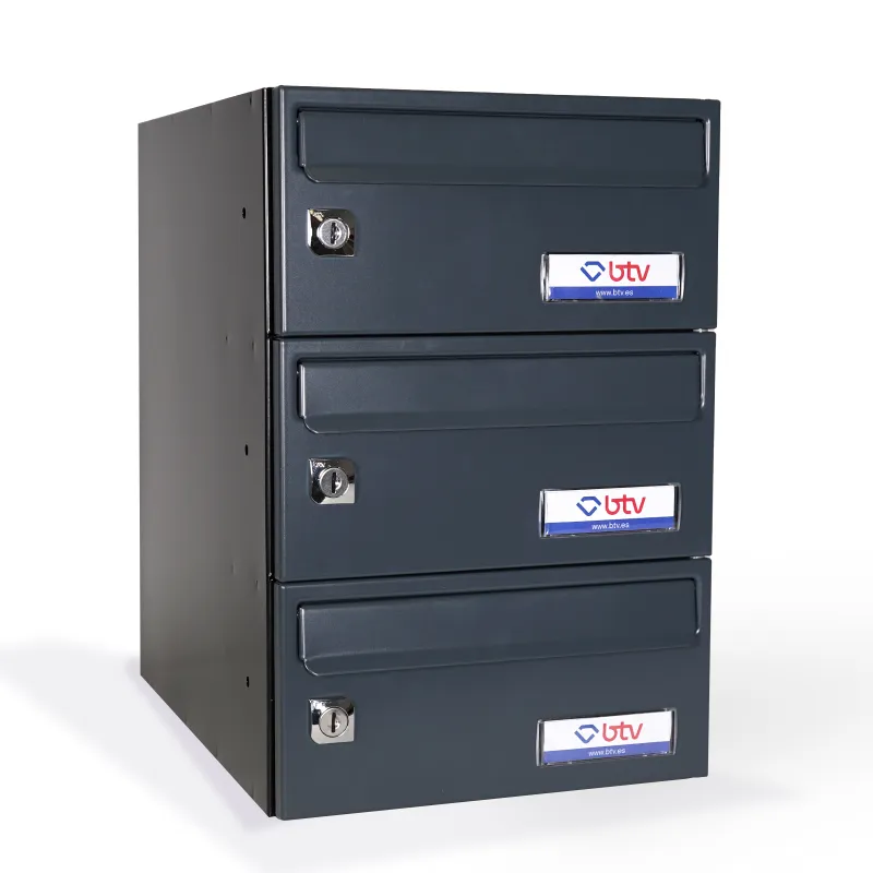 BUZON BARAJAS TRIPLE (3 BUZONES) 245X370 ANTRACITA